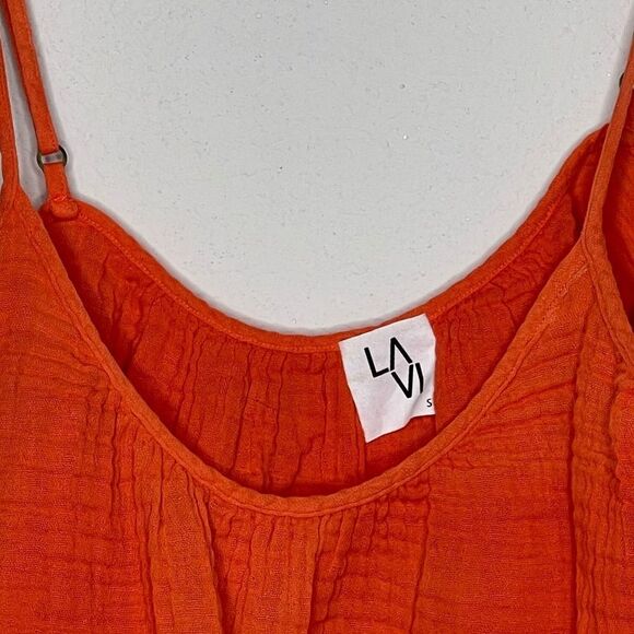 LA VI Crop Top Orange - Picture 3 of 9